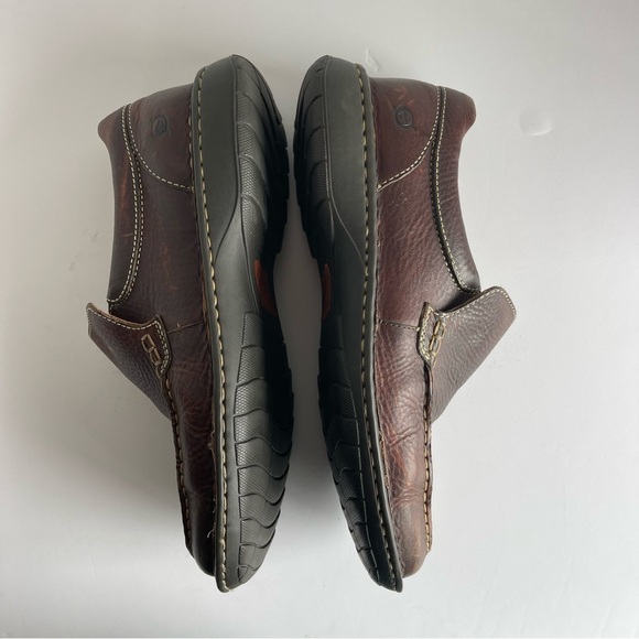 Born M6179 Men's Brown Leather Slip-On Shoes Size 10 - Picture 8 of 14